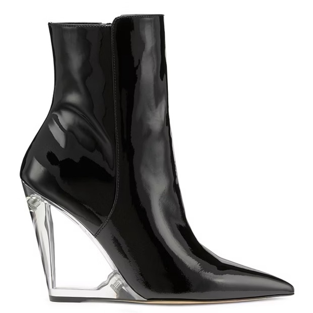 Stuart Weitzman Lucite 100 Wedge Bootie - image 1